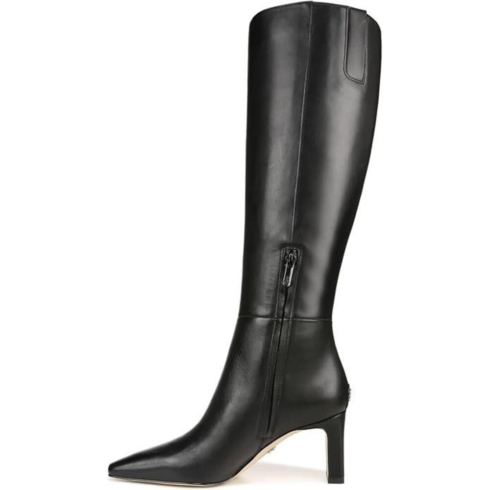 Sam Edelman Women's Sylvia Knee High Boots Size 8.5 Black Leather Stiletto Heel